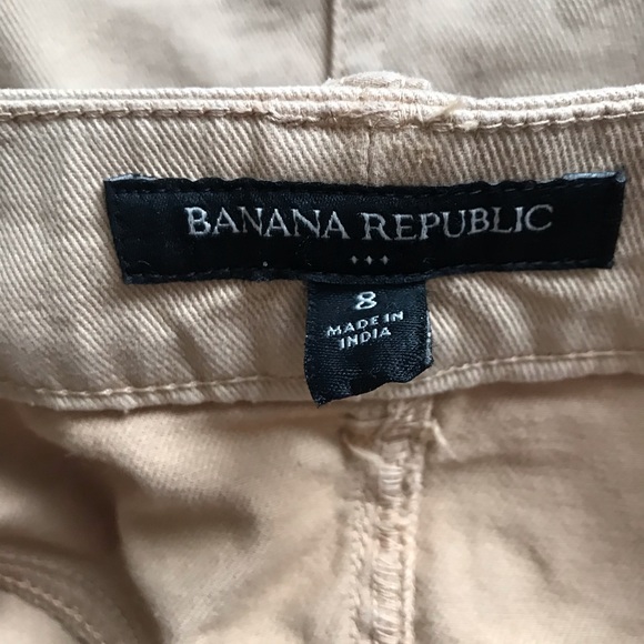 Banana Republic Factory Tan Cotton Blend Mini Skirt Size 8 - Picture 4 of 9